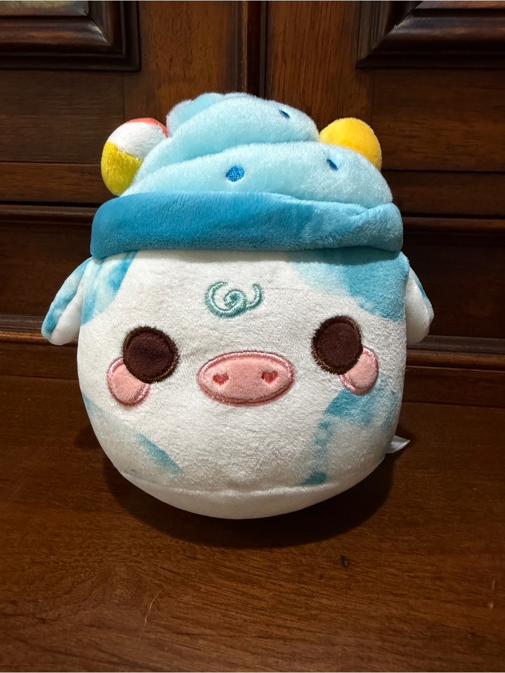 CUDDLE BARN MOO SHAKES LIL' SERIES 7" BEACHY MOOSHAKE COW PLUSH